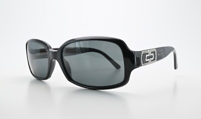 BVLGARI Sunglasses 8015-B 501 87 Y2K Style Black Luxury Rhinestone