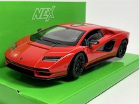 Lamborghini Countach Lpi 800-4 Rot 1:24 MaßStab Welly 24114R Metall