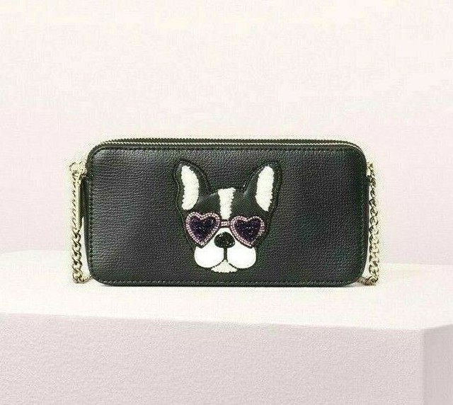 Kate Spade Beaded Francois Bulldog Doublezip Mini Crossbody Clutch Pwru7578 for sale online eBay