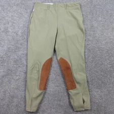 The Tailored Sportsman Pants Adult 34 L Green Supreme Hunter Riding Breeches Zip