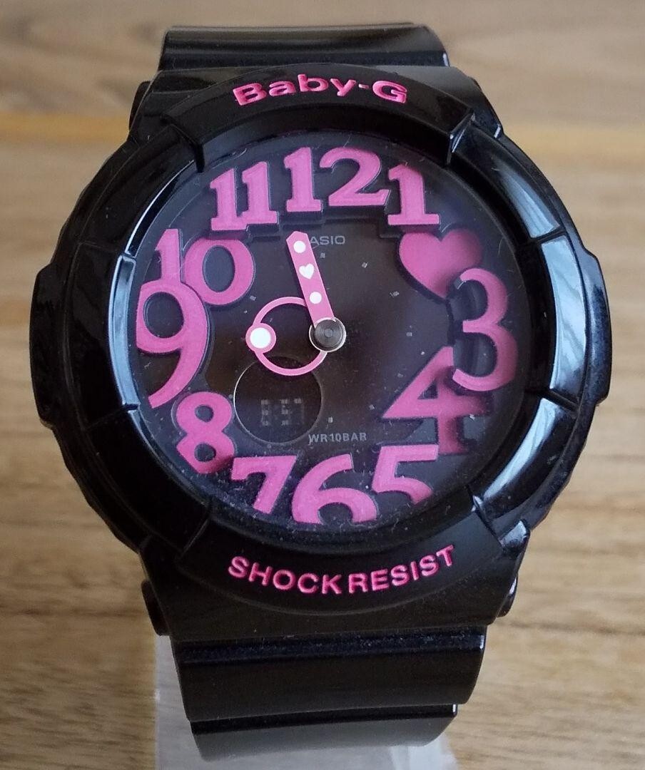 [新品]CASIO BABY-G BGA-130 1BJF CASIO Baby-G Color Neon dial Series BGA-130-1BJF Ladies USED