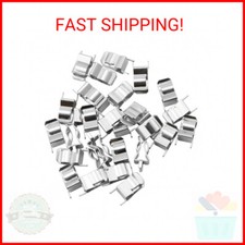 Fuse Clip 30PCS Brass Plated Tin Fuse Holder Clip for 6x30 mm Glass Ceramic Tube