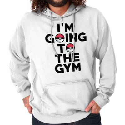 Funny I'm Going To The Gym GO Trainer Joke Hoodie Hooded Sweatshirt Men Women