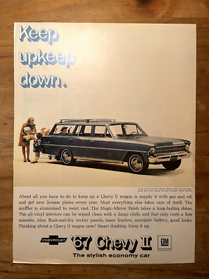 Original1967 Chevrolet AD: Keep Upkeep Down. Chevy II Nova 4-Door!!!