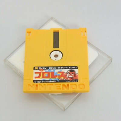PROWRESTLING PRO WRESTLING / DIG DUG II 2 Famicom Disk Only Rewriting 1777 dk