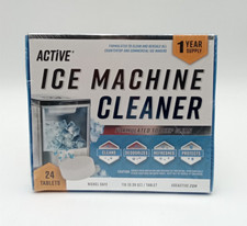 ACTIVE Ice Machine Cleaner Maker Descaler - 24 Tablets - SEALED