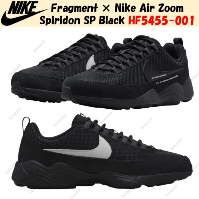 Fragment × Nike Air Zoom Spiridon SP Black HF5455-001 Men's Size