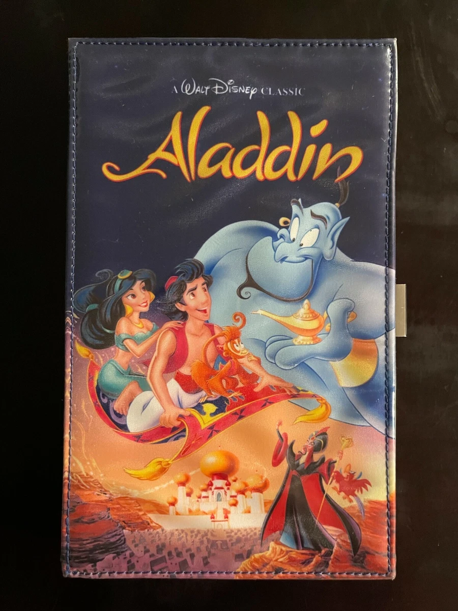 Rare Oh My Disney Aladdin VHS Style 90s Womens Clutch Purse With Original Tags