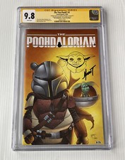 Marat Mychaels Signed Sketch The Poohdalorian 1 Star Wars Crystal 1 9/25 CGC 9.8