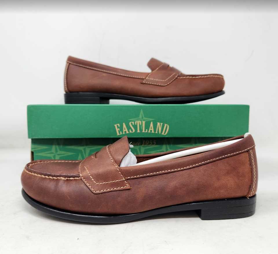 Women's 8.5 Eastland Classic II brown penny loafers 3925-02M | eBay