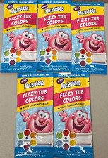 Mr. Bubble Fizzy Tub Colors, 9 Water Coloring Tablets in 6 Colors Pack of 5
