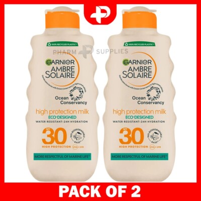 Garnier Ambre Solaire Ocean Protect Hochschutzmilch LSF30 200ml 2er Pack