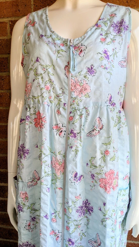 Vestido de casa Granada para mujer camisón talla M mariposa floral cottagecore femenino Foto 2 de 4