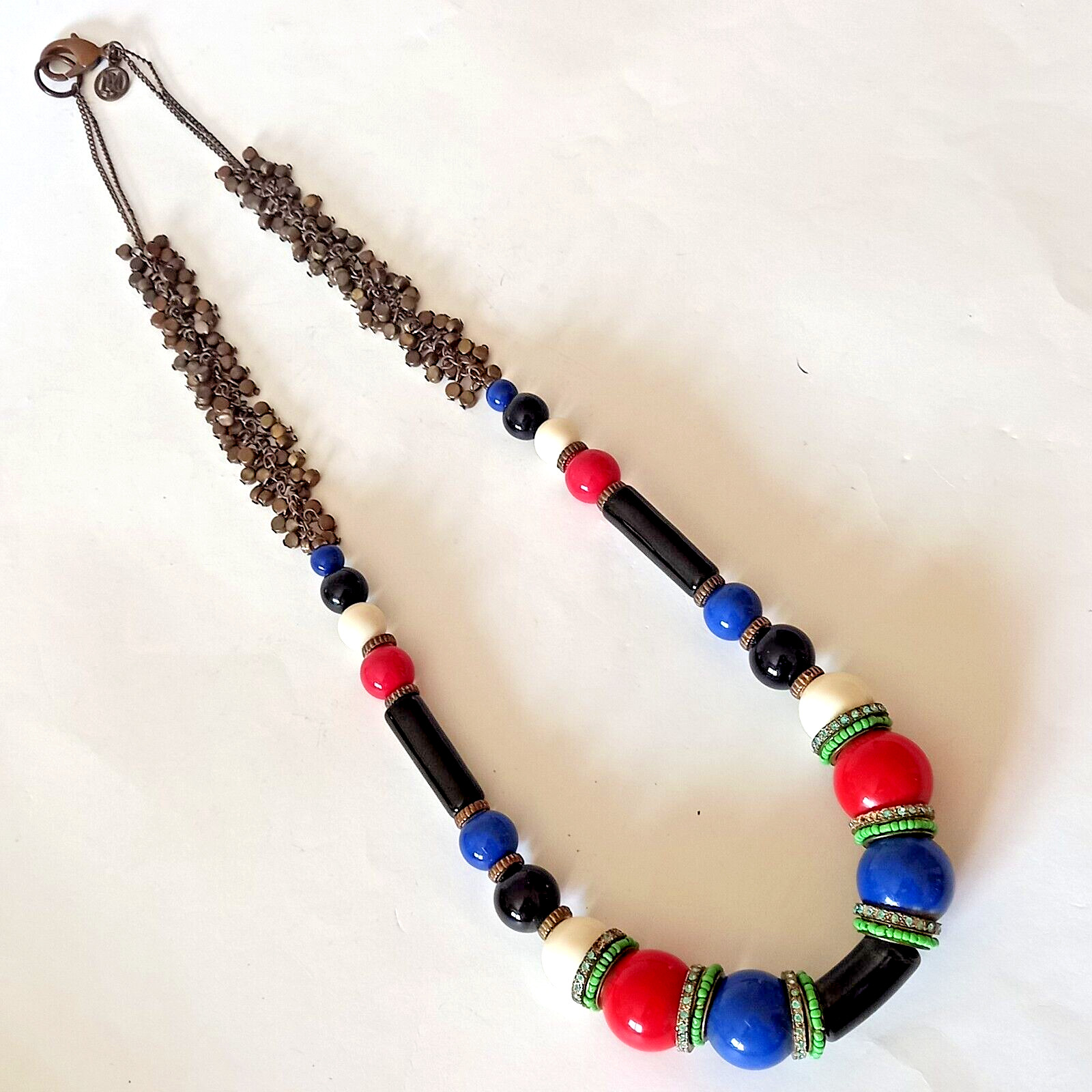 Vintage Moroccan Bakelite Statement Necklace Vene… - image 10