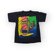 Vintage 1990 Maui Windsurf T Shirt Hawaiian Mens Large Single Stitch