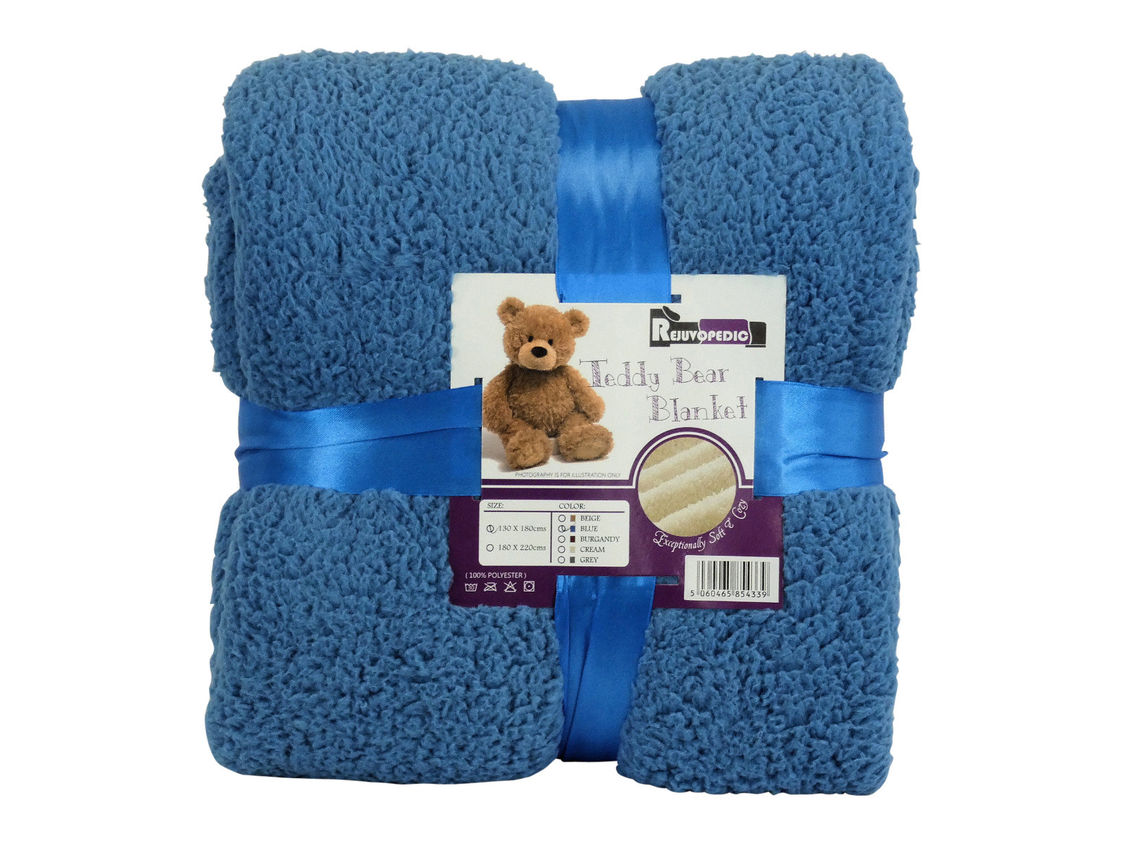 Fleece Blanket Sofa Throw / Bed Throw / Bedspread "Teddy Bear
