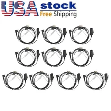 10Pack Earpiece With Acoustic Tube for CLS1110 CP200 CP200D CP040 CP140 Radio