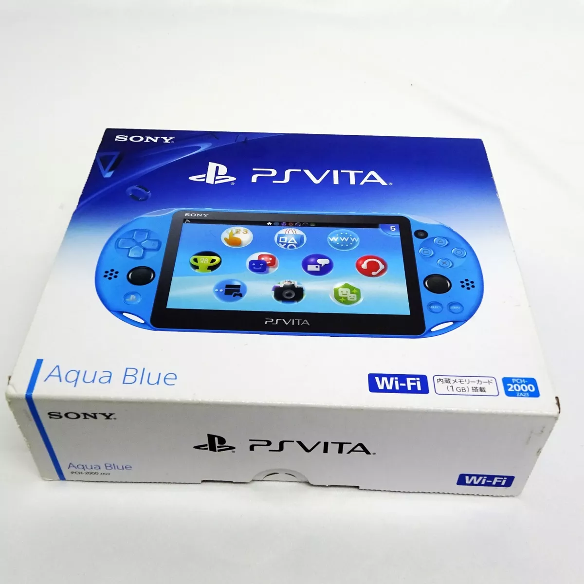 SONY PS Vita PCH-2000 ZA23 Aqua Blue Console Wi-Fi model from