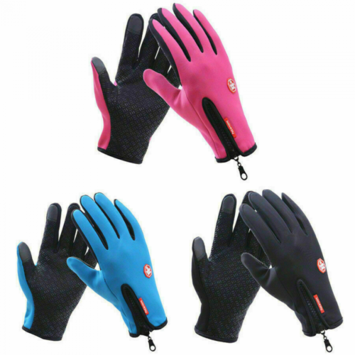 Screen Windproof Waterproof Outdoor Sport Gloves Men Women Winter Gloves UK - Afbeelding 1 van 10