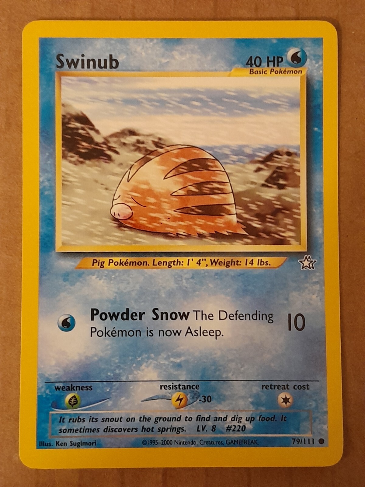 Pokemon Swinub 79/111 Neo Genesis NM-Mint See Pictures