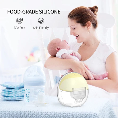 Double Wearable Breast Pump Electric Pumps Hands Free Breastpump Low Noise 24mm - Picture 8 of 12
