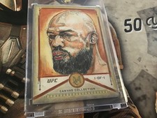JON JONES 2019 Topps UFC Museum Original Canvas Sketch 1/1 Card