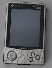 Cassiopeia E-105 Casio Handheld Palm Pilot W/Docking Charger Needs Battery As Is