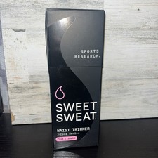 Sports Research Sweet Sweat Waist Trimmer Belt - Black Pink Small