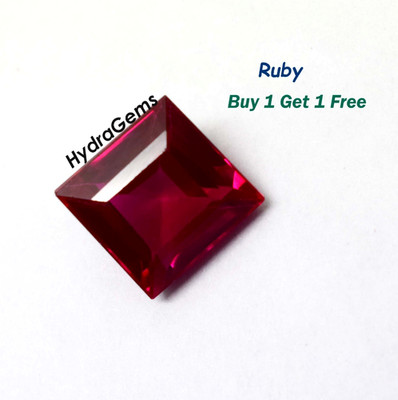 8 Ct Princess Cut Burmese Red Ruby AA++ Genuine Quality Loose Certified Gemstone