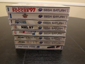 Lot Of 33 Sega Saturn  Games. Panzer Dragoon, Nights, Mystaria. PLEASE READ!