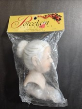 Vtg Porcelain Mrs. Claus Head  Hands Doll Making Kit 3 "  983-76. 1993 Taiwan