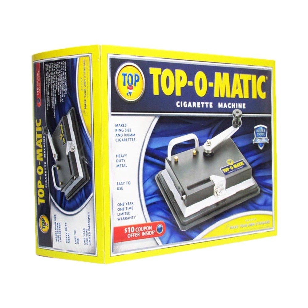 top matic cigarette making machine Top-O-Matic Collectible Cigarette Roller T.O.P. Top-O-Matic Cigarette Rolling Machine