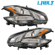 LABLT Driver&Passenger Headlight HID/Xenon Clear For 2009-11-2014 Nissan Maxima