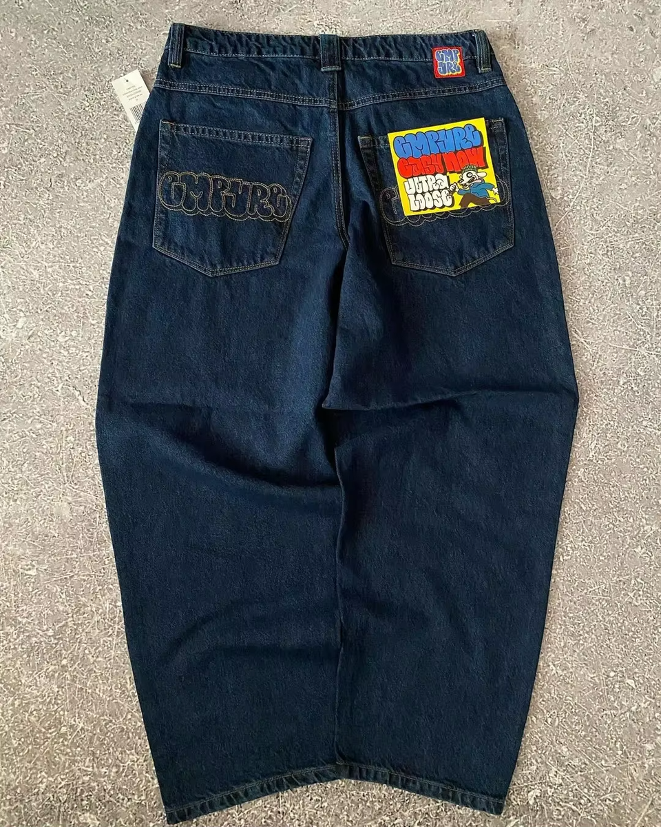 Blue Baggy Denim Pants ovy Ｍ Blue Baggy Denim Pants | OVY