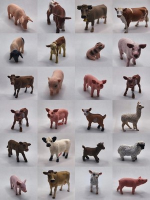 Schleich Bauernhoftiere Kuh Schwein Ziege Lama Kalb Ferkel...z.A.