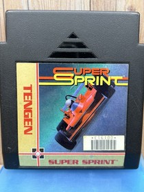 Super Sprint (NES, Tengen) &ndash; Authentic Black Cart &ndash; Cleaned & Tested Working