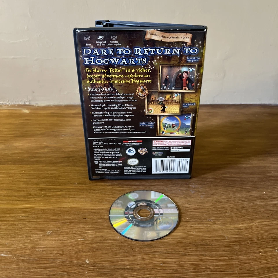 Чехол и диск Nintendo Game Cube Game Harry Potter and the Chamber of Secrets - Изображение 2 из 2