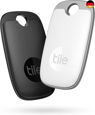 Tile Pro (2022) Bluetooth Schlüsselfinder, 2er Pack, 120m Reichweite, inkl. 