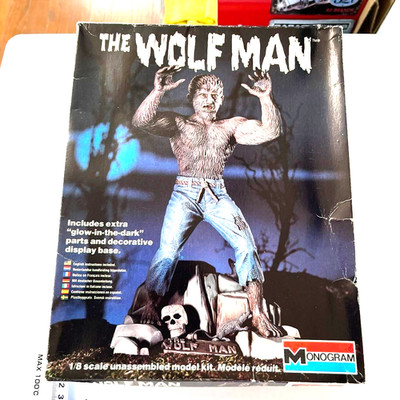 Rare Vintage 1980s Monogram 1/8 Scale Plastic Model Kit Horror Monster Werewolf