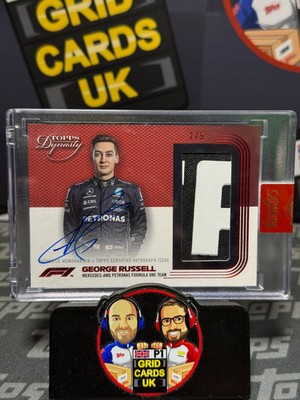 George Russell 2/5 Red Relic Auto #DAP-GRI - Topps F1 Dynasty 2022! Erstes Jahr