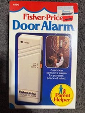 Fisher Price Childrens Motion Door Alarm 1986 Open Box Unused Pristine Condition
