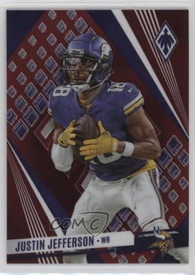 2023 Panini Phoenix Red SP Variation 86/199 Justin Jefferson #66 1gw7