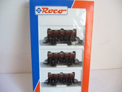 MMS12/4* ROCO H0 44074 Kippmuldenwagen-Set DB 3-teilig OVP NEUwertig