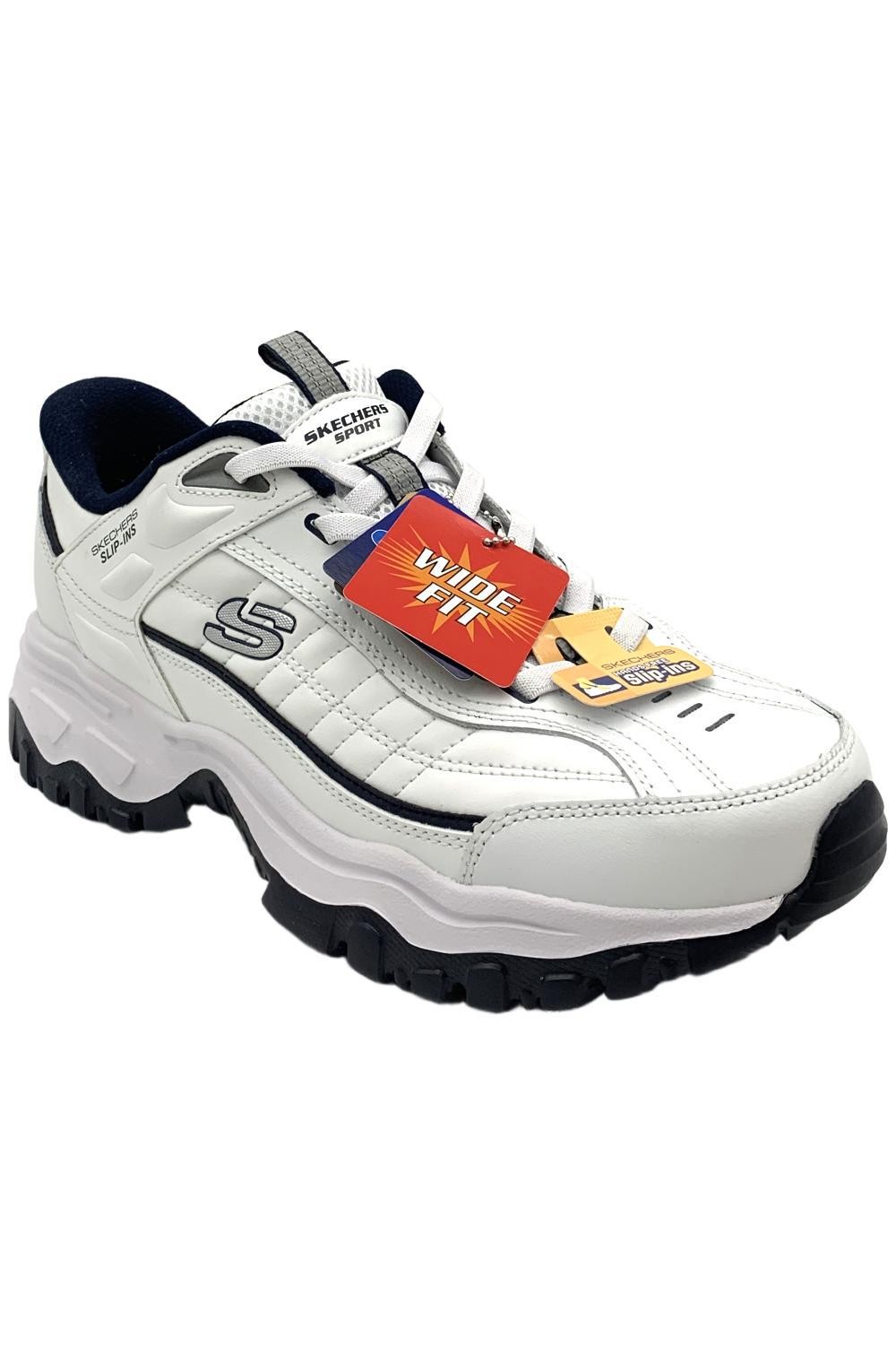 Мужские кроссовки Skechers Afterburn Elite Grill Corporal БелыйТемно-синий 9590₽