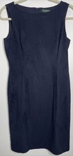 Lauren Ralph Lauren Sleeveless Twist Front Sheath Dress Black Women’s Size 8