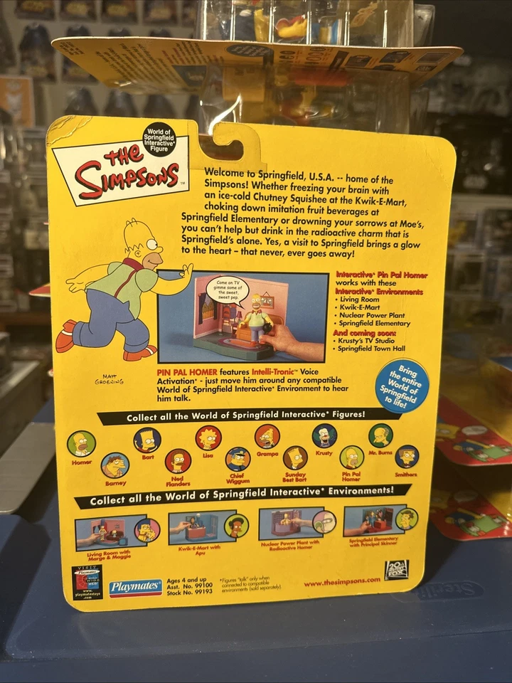 Lote de 10 figuras nuevas Playmates Toys The Simpsons Family World of Springfield Foto 2 de 4