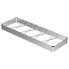 Metal Raised Garden Bed, 12x4x1ft Outdoor Planter Box