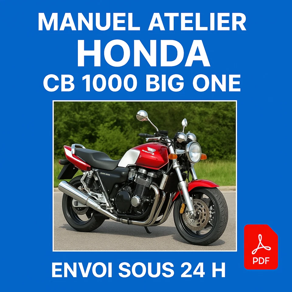 Manuel Atelier Honda CB 1000 Big One 1992 Revue Technique CD PDF Moto - Photo 1/1