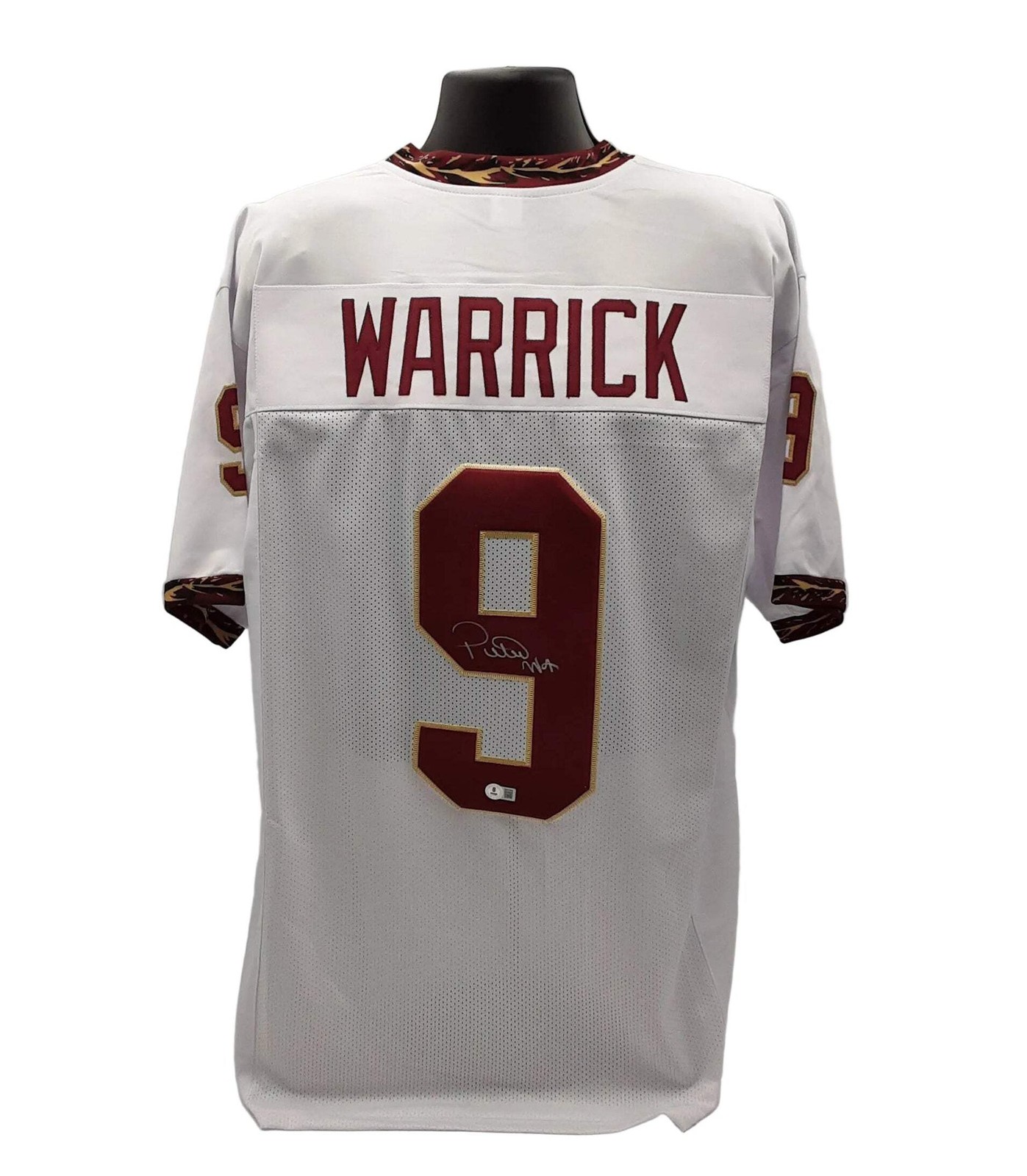 Peter Warrick Authentic Signed Pro Style Jersey Autographed Beckett R1 
