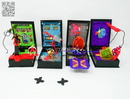 X-MEN POCKET COMICS (ToyBiz 1994) SET OF 4  Vintage Playsets